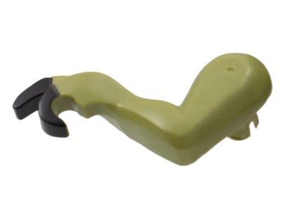 LEGO onderdeel Dinosaur Leg Small (Front) Tyrannosaurus rex with Black Claws Pattern - Left (98058pb02)