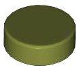 LEGO onderdeel Tile, Round 1 x 1 98138