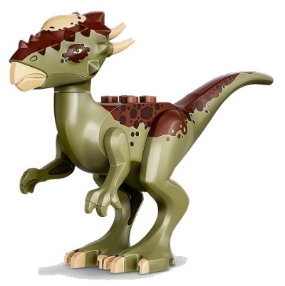 LEGO onderdeel Dinosaur Stygimoloch with Reddish Brown Back and Dark Brown Spots (styg02)