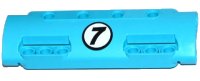 LEGO part Technic, Panel Curved 11 x 3 with 10 Pin Holes through Panel Surface with Black Number 7 in White Circle Pattern (Sticker) - Set 42050 11954pb003