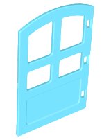 LEGO part Duplo Door / Window Pane 1 x 4 x 4 with 4 Different Size Panes and Curved Top 31023