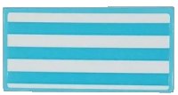 LEGO part Tile 2 x 4 with Medium Azure and White Stripes Pattern (Sticker) - Set 41430 87079pb0993