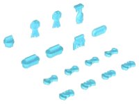 LEGO part Friends Accessories, Animal Show and Grooming Supplies, 16 in Bag (Multipack) 92355