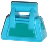 LEGO part Friends Accessories Handbag with Dark Turquoise Zipper and Side Pattern 93091pb03