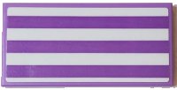 LEGO onderdeel Tile 2 x 4 with Medium Lavender and White Stripes Pattern (Sticker) - Set 41430 87079pb0995