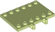LEGO onderdeel Hinge Plate 4 x 6 Locking Dual 1 Finger on Side 65133