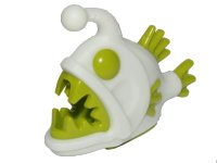 LEGO onderdeel Anglerfish with Molded Lime Eyes, Fins, and Teeth Pattern 67471pb01