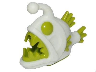 LEGO onderdeel Anglerfish with Molded Lime Eyes, Fins, and Teeth Pattern (67471pb01)
