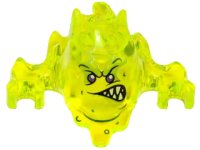 LEGO part Minifigure, Headgear Mask Ninjago Skreemer with Dark Purple Eyes and Mouth Lopsided with White Pointed Teeth Pattern 19861pb01