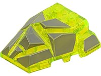 LEGO onderdeel Wedge 4 x 4 Fractured Polygon Top with Dark Bluish Gray Facets Pattern 64867pb01