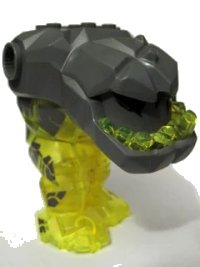 LEGO onderdeel Body Rock Monster Large with Dark Bluish Gray Top Pattern 85049c01pb01