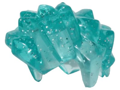 LEGO onderdeel Mini Doll, Hair Crystal Spiked (49585)