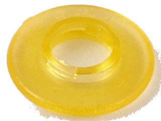 LEGO part Clikits Bead, Ring Thin Large with Hole with Low Connector (45472)