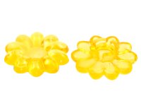 LEGO part Clikits, Icon Flower 10 Petals 2 x 2 Small with Pin, Polished (Transparent Colors Only) 46282