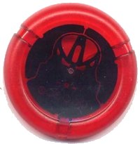 LEGO part Throwing Disk with Bionicle Toa Metru Huna Mask Pattern 32171pb063