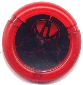 LEGO onderdeel Throwing Disk with Bionicle Toa Metru Huna Mask Pattern (32171pb063)