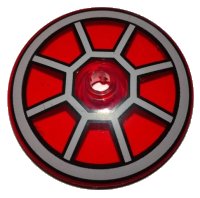LEGO onderdeel Dish 4 x 4 Inverted (Radar) with Open Stud with Radial TIE Fighter Cockpit Pattern 35394pb003