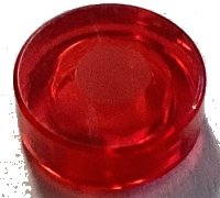 LEGO part Tile, Round 1 x 1 with Red Dot Pattern 98138pb439