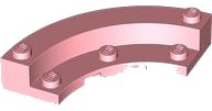 LEGO part Brick, Round Corner 5 x 5 Macaroni with 4 x 4 Round Plate Macaroni 5532