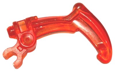 LEGO part Bionicle Weapon Claw - Bent and Notched with Clip (20252)