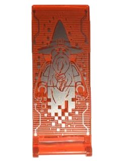 LEGO part Flag 7 x 3 with Bar Handle with Merlok Hologram Pattern (30292pb025)
