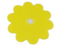LEGO part Clikits, Icon Accent Rubber Flower 10 Petals 7 1/4 x 7 1/4 46471