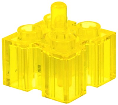 LEGO part Brick, Modified 2 x 2 with Channels and Top Peg (47117)
