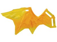 LEGO part Dragon Wing 11 x 5 with Bar Handles with Marbled Bright Light Orange Pattern 4899pb02