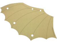 LEGO onderdeel Doek Vleugel 19 x 14 1/2 Links met Donkertan Stikselpatroon 110507