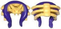 LEGO onderdeel Minifigure, Headgear Helmet Ninjago Snake Skull and Spine with Dark Purple Snake Pattern 19044pb01