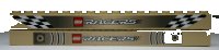 LEGO part Stein 1 x 16 avec Motif Logo Lego Racers, Deux Côtés Différents (Autocollants) - Ensemble 8364 2465pb12