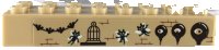 LEGO part Mattone 2 x 8 con Pipistrelli, Mattoni, Gabbia e Pattern Pixie (Adesivo) - Set 71043 3007pb16