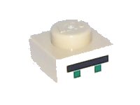 LEGO part Plate 1 x 1 with 2 Green and 2 White Squares, Long Black Rectangle Pattern (Minecraft Villager Eyes) 3024pb003