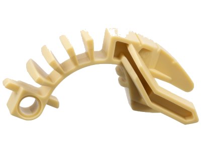 LEGO part Bionicle Tohunga Bamboo Disk Thrower Arm (4 Spines on Curve) (40507)