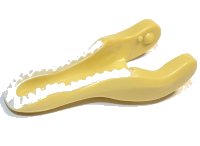 LEGO onderdeel Dinosaur Jaw Lower Baryonyx with White Teeth Pattern 49972pb02