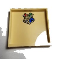 LEGO onderdeel Panel 1 x 6 x 5 with Coat of Arms Hogwarts Crest Pattern on Inside (Sticker) - Set 75946 59349pb191