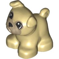 LEGO onderdeel Duplo Dog Bulldog (65161pb01)