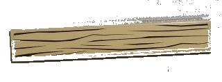 LEGO onderdeel Tile 1 x 6 with Wood Grain Pattern (Sticker) - Sets 60003 / 60009 (6636pb069)