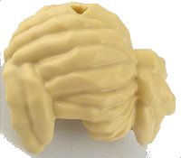 LEGO part Mini Doll, Hair Female Dreadlocks with Parted Bangs Swept Back and Left and Short Ponytail 6968
