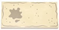 LEGO onderdeel Tile 2 x 4 with Dark Tan Litter Pan, Splashes and Dots Pattern 87079pb1352