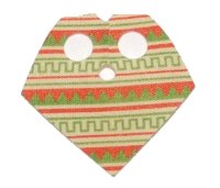 LEGO onderdeel Minifigure Poncho Half Cloth with Green and Terra Cotta Pattern 90542pb01