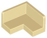 LEGO part Panel 2 x 2 x 1 Corner (91501)
