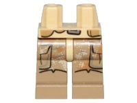 LEGO onderdeel Hips and Dark Tan Legs with SW Pockets, Camouflage and Boots Pattern 970c69pb14