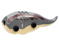 LEGO part Dinosaur Body Triceratops with Dark Bluish Gray Top with Dark Red Markings, Tan Scars Pattern TriBodyc03pb01