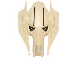 LEGO onderdeel Large Figure Head Modified SW General Grievous Pattern (bb0671c01pb01)