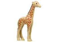LEGO onderdeel Giraffe, Friends with Reddish Brown Mane, Dark Orange Eyes and Spots Pattern bb1280c01pb01