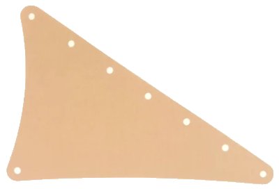 LEGO onderdeel Cloth Sail Triangular 15 x 22 with 8 Holes (sailbb08)
