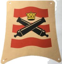 LEGO onderdeel Cloth Sail 25 x 25 Square with Crossed Cannons Pattern sailbb17