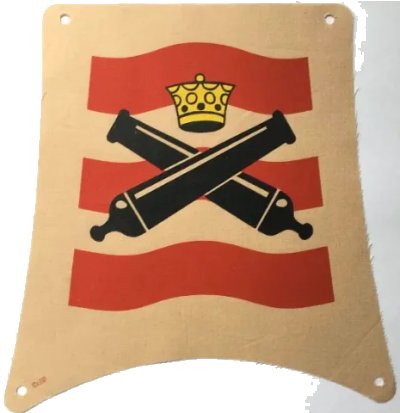 LEGO onderdeel Cloth Sail 25 x 25 Square with Crossed Cannons Pattern (sailbb17)