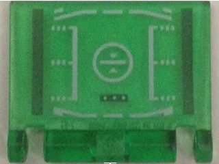 LEGO onderdeel Minifigure, Utensil Book Cover with Head-up Display (HUD) Pattern (24093pb012)